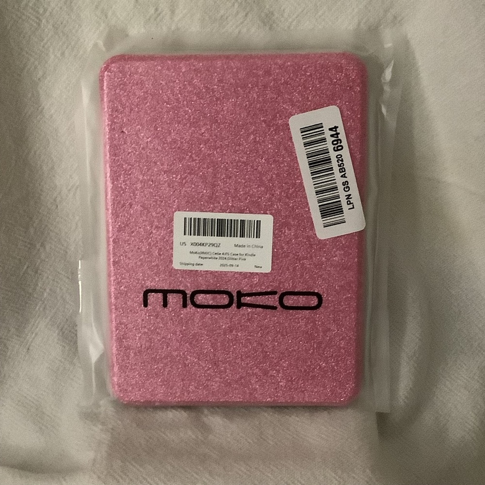 MoKo Glitter Pink Kindle Paperwhite 2024 Tablet Case NEW